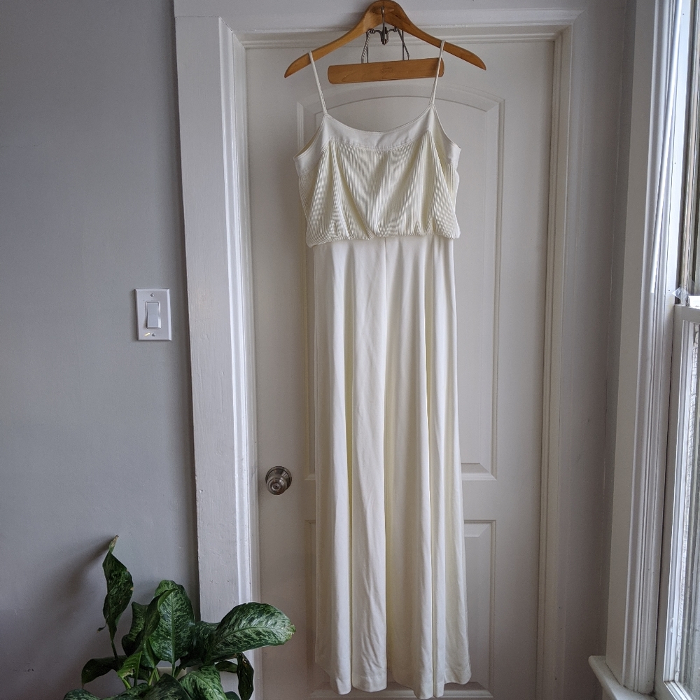Vintage 1970's Ivory Wedding Dress